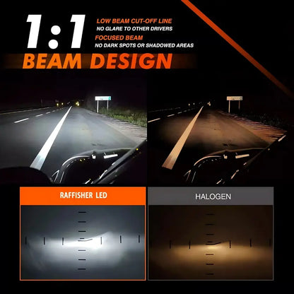 True 1:1 Halogen Bulb Dimension Profile Comparison for Dust Cap Clearance