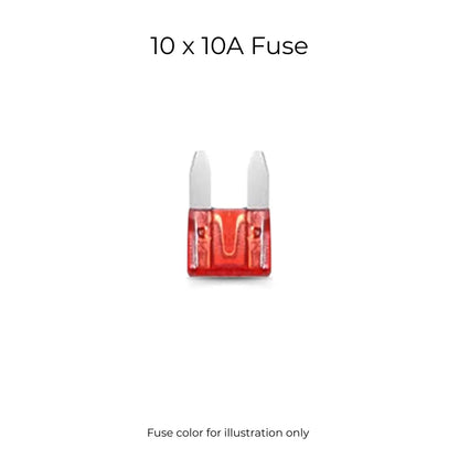 Mini ATM Blade Fuse Kit for European & Japanese Vehicles (10-Pack)
