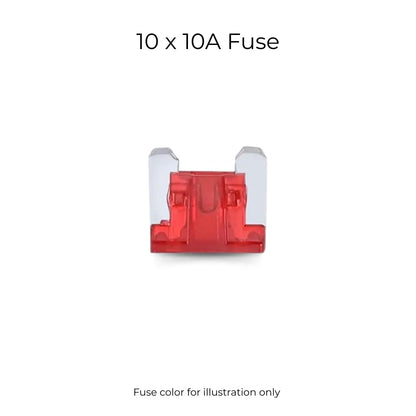 Low-Profile Micro Blade Fuse Kit for Modern Cars & SUVs (APS LP, 10-Pack)