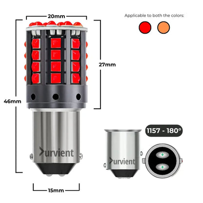 P21/5W BAY15D Dual Intensity LED Bulbs (Pair)