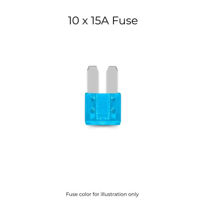 Micro2 & Blade Fuse Assortment Kit for Automotive Electricals (10 Pcs)