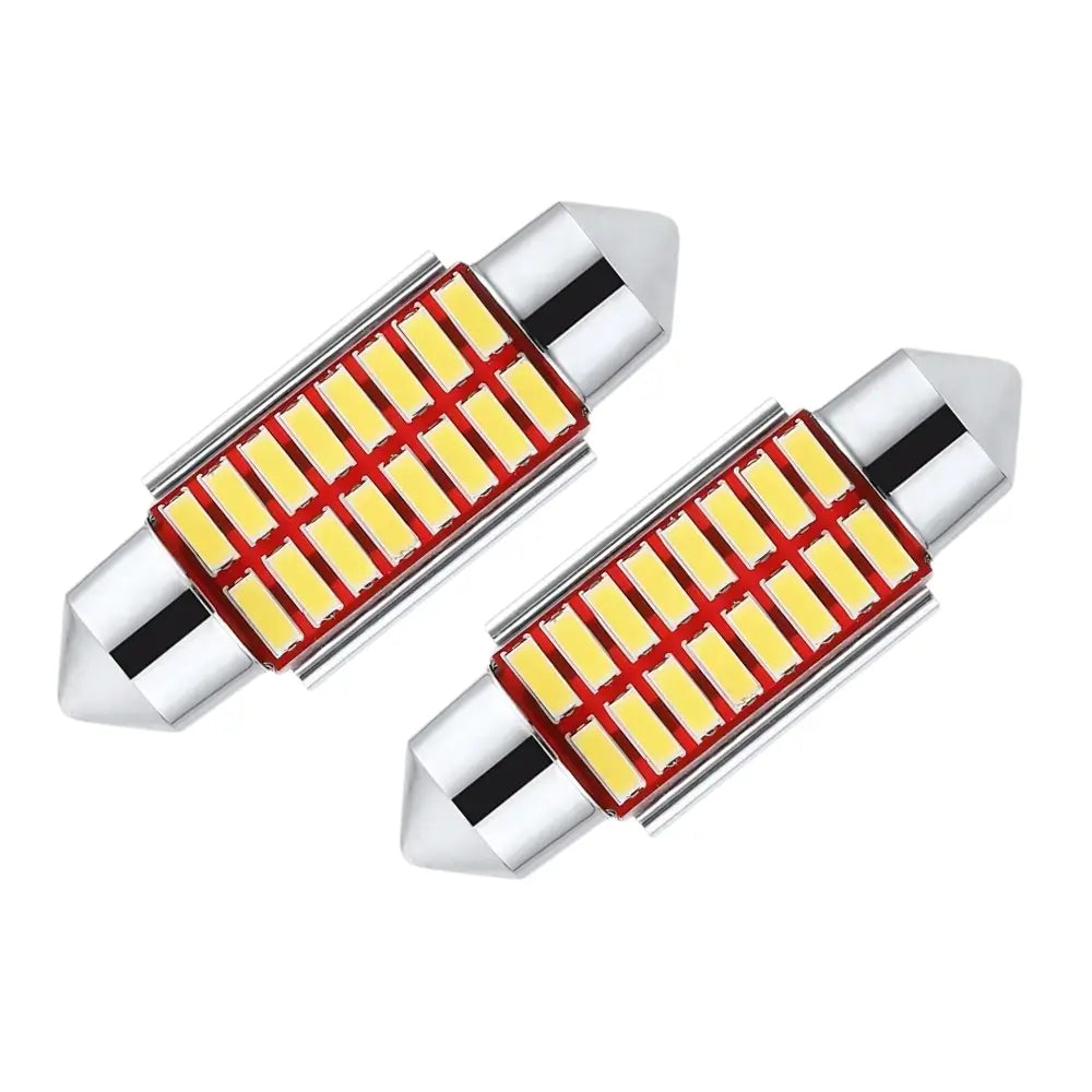 36mm C5W C10W Festoon LED Bulb 16-SMD 6000K Cool White