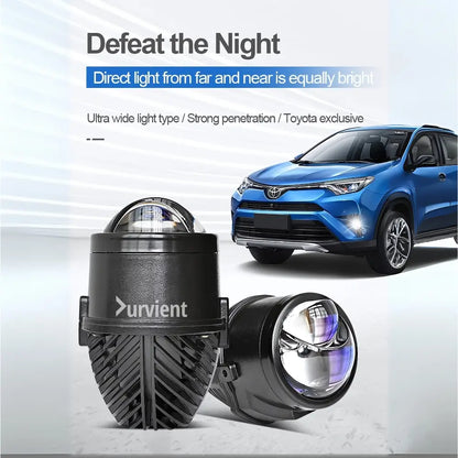 2-Inch Bi-LED Laser Fog Projector For Cars & Motorcycles