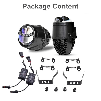 2-Inch Bi-LED Laser Fog Projector For Cars & Motorcycles