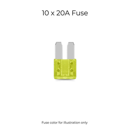 Micro2 & Blade Fuse Assortment Kit for Automotive Electricals (10 Pcs)