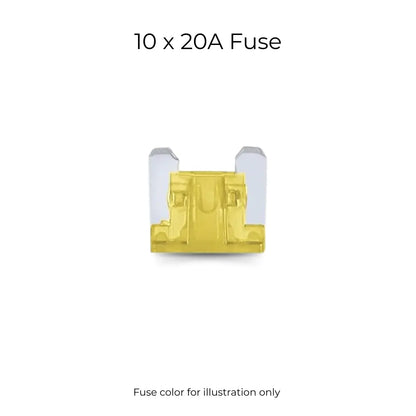 Low-Profile Micro Blade Fuse Kit for Modern Cars & SUVs (APS LP, 10-Pack)