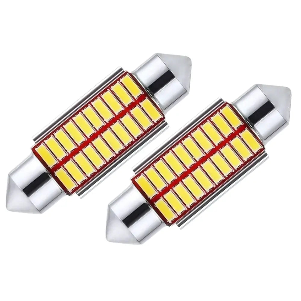 38mm 39mm Festoon LED Bulb 20-SMD 6000K Cool White