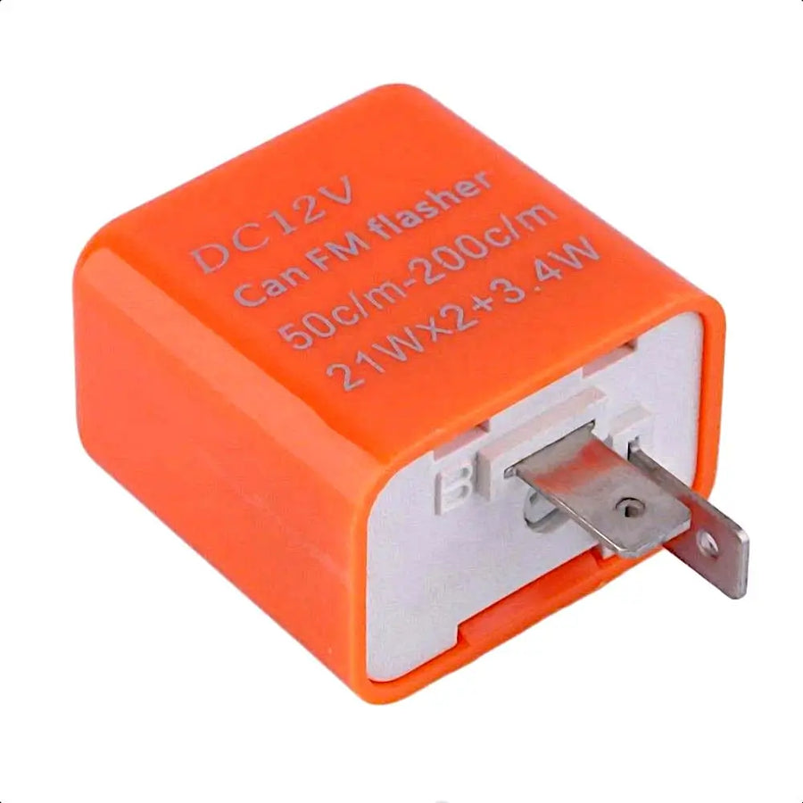 2-Pin Adjustable Indicator Flasher Relay LED Turn Signal Flasher Relay 12V for M