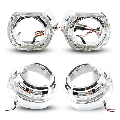2.5-Inch Projector Shroud with Angel Eye DRL (Pair)