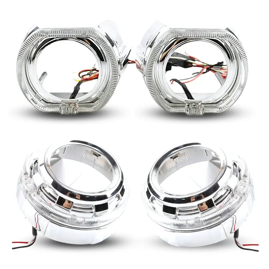 2.5-Inch Projector Shroud with Angel Eye DRL (Pair)