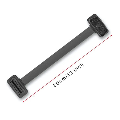 30cm Low-Profile 90-Degree Angled OBD-II Extension Cable