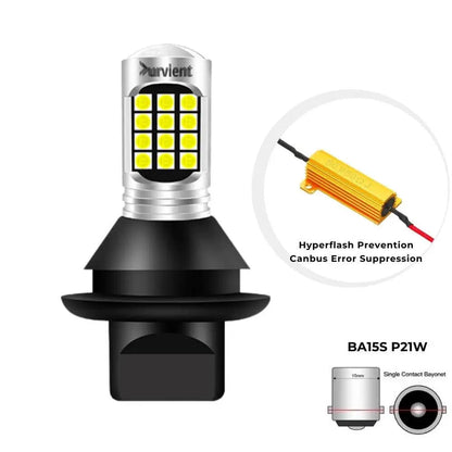 Canbus Error-Free High-Power White LED DRL Bulbs (DRL Only, Pair)