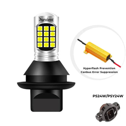 Canbus Error-Free High-Power White LED DRL Bulbs (DRL Only, Pair)