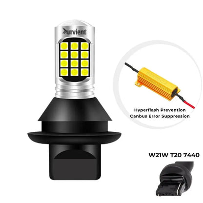 Canbus Error-Free High-Power White LED DRL Bulbs (DRL Only, Pair)