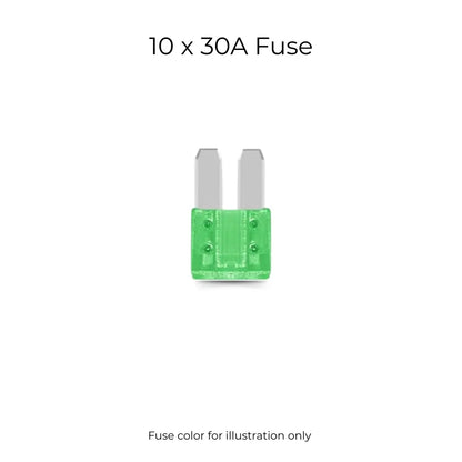 Micro2 & Blade Fuse Assortment Kit for Automotive Electricals (10 Pcs)