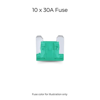 Low-Profile Micro Blade Fuse Kit for Modern Cars & SUVs (APS LP, 10-Pack)