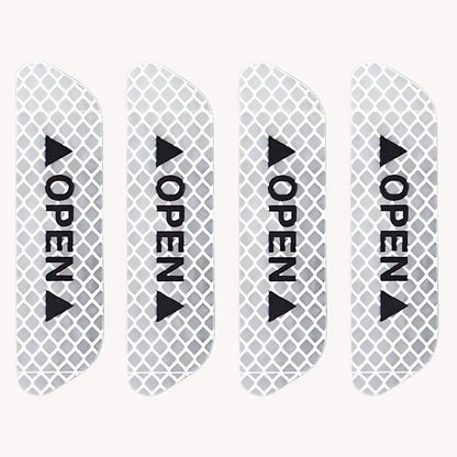 High-Visibility Car Door Open Warning Reflective Stickers (4 Pcs)