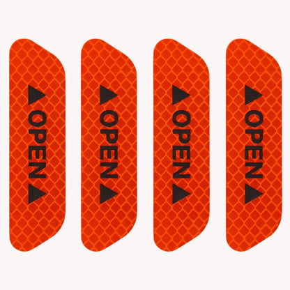 High-Visibility Car Door Open Warning Reflective Stickers (4 Pcs)
