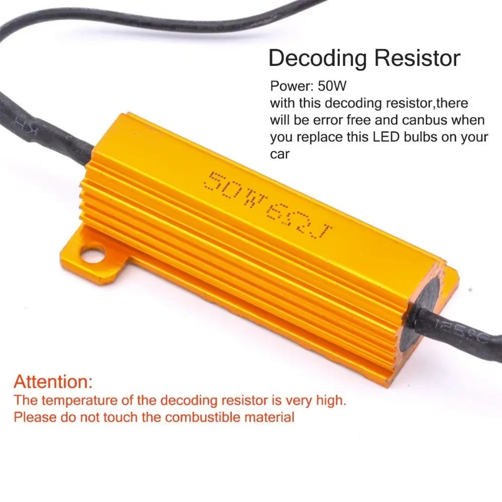 50W Anti-Hyperflash Decoding Load Resistor for Canbus Vehicles