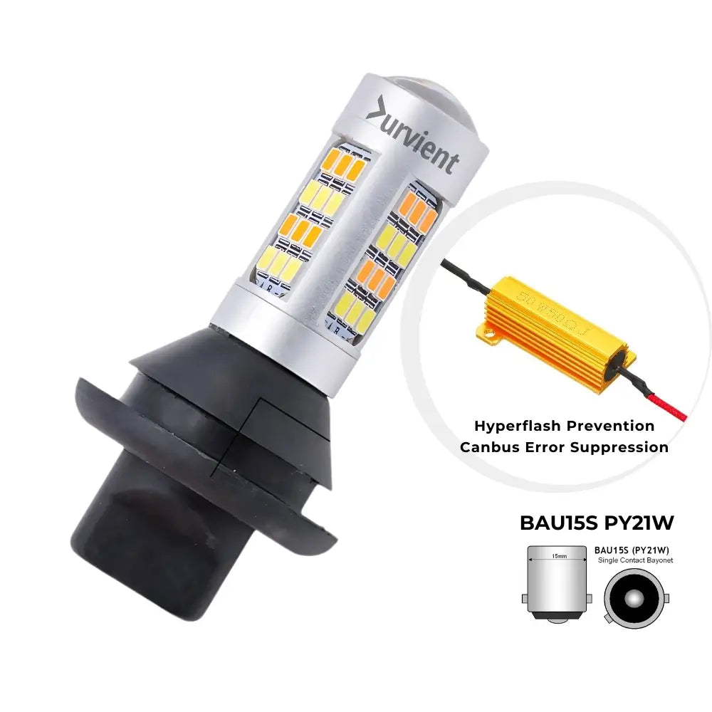 PY21W BAU15S 150 Degree Cross Pin Switchback LED Bulb