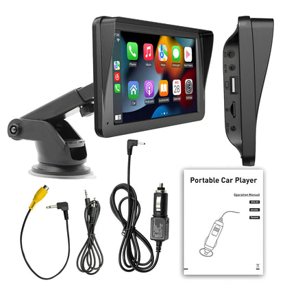 7" Portable Wireless Apple CarPlay & Android Auto Touchscreen Car Display