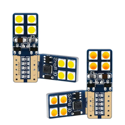 Double-Sided T10 W5W Canbus LED Indicator Bulbs (Pair)