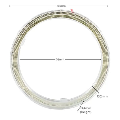 80mm Angel Eye DRL Halo Ring with Amber Indicators