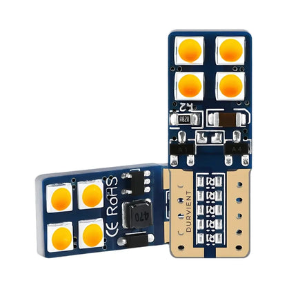 Double-Sided T10 W5W Canbus LED Indicator Bulbs (Pair)