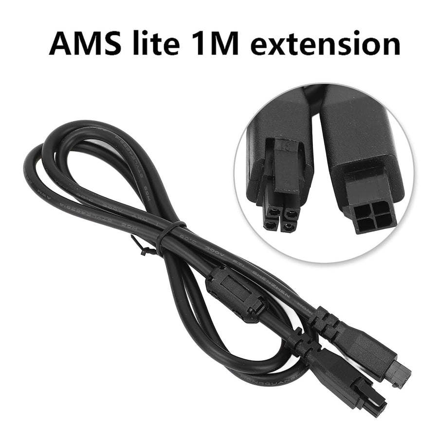 4-Pin AMS Extension Cable (100cm) for Bambu Lab A1, A1 Mini, P1 & X1 Printers
