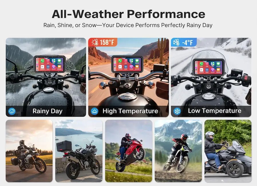 6.25" Motorcycle CarPlay & Android Auto Display