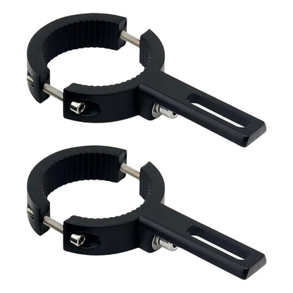 Motorcycle Fog Lamp Mount Brackets - Adjustable Aluminum Clamp