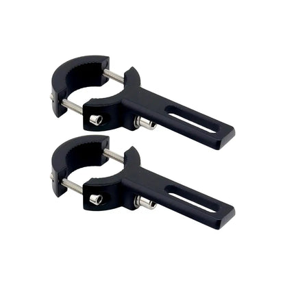 Motorcycle Fog Lamp Mount Brackets - Adjustable Aluminum Clamp