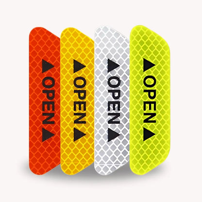 High-Visibility Car Door Open Warning Reflective Stickers (4 Pcs)