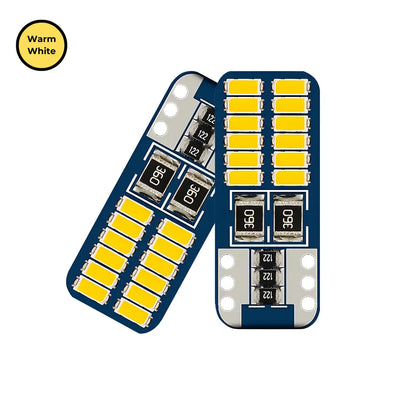 Compact T10 Canbus LED Bulbs (Pair)
