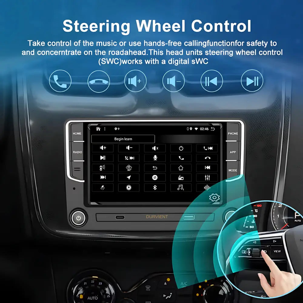 Easy steering wheel control mapping