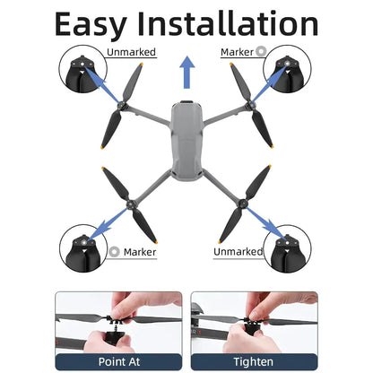 Easy to install dji air 3s air 3 propeller blades