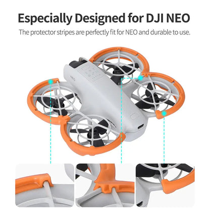 Crash Guard Cage for DJI Neo Propeller Guard - Anti-Collision Ring, TPE Bumper