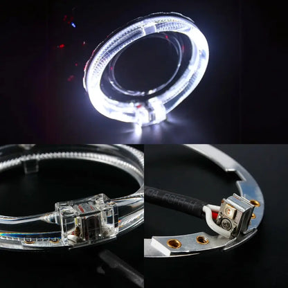 80mm Angel Eye DRL Halo Ring with Amber Indicators