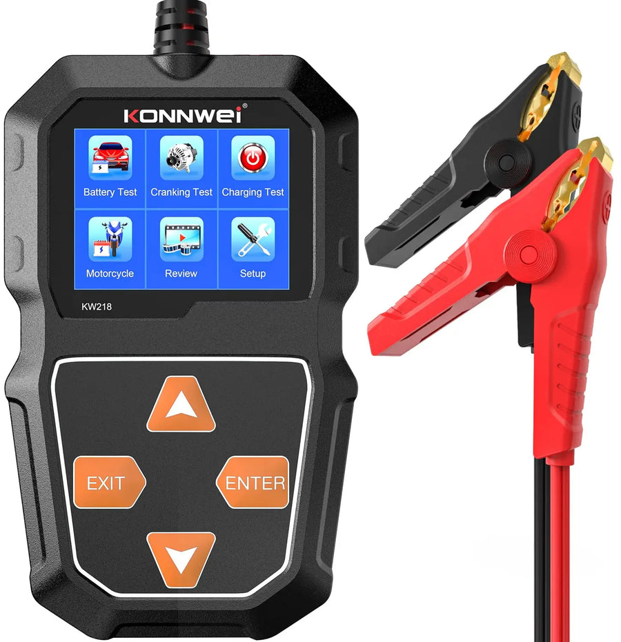 Konnwei KW218 6V & 12V Digital Car Battery Tester