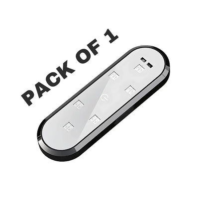 Pack of Car Door Warning Puddle Lamps with USB-C Cable and Adhesive Iron Plates