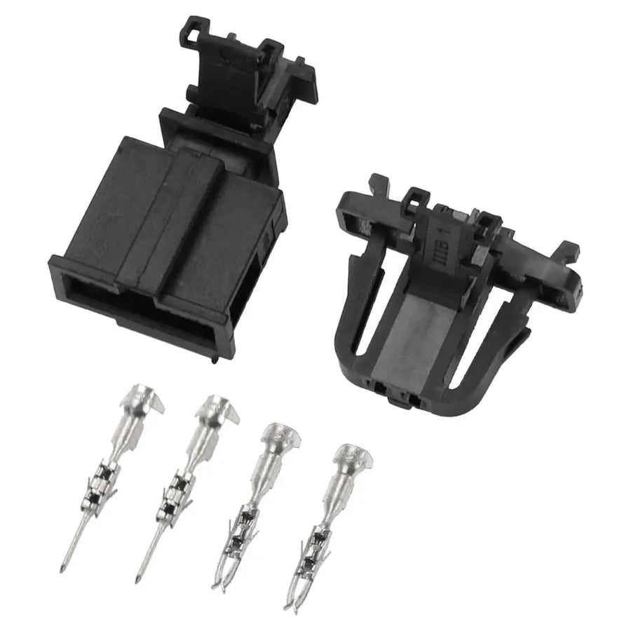 OEM 2-Pin Connector Pair 3B0972702 and 3B0972712 with Pre-Crimped Pigtail Wiring Harness
