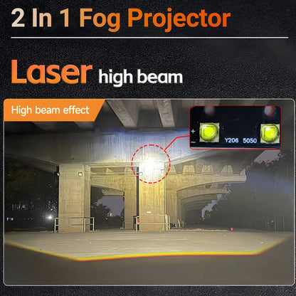 RS3 2 in 1 fog projector with laser high beam spotlight