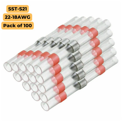 Waterproof Heat Shrink Solder Sleeve Butt Connectors (IP67 Sealed)
