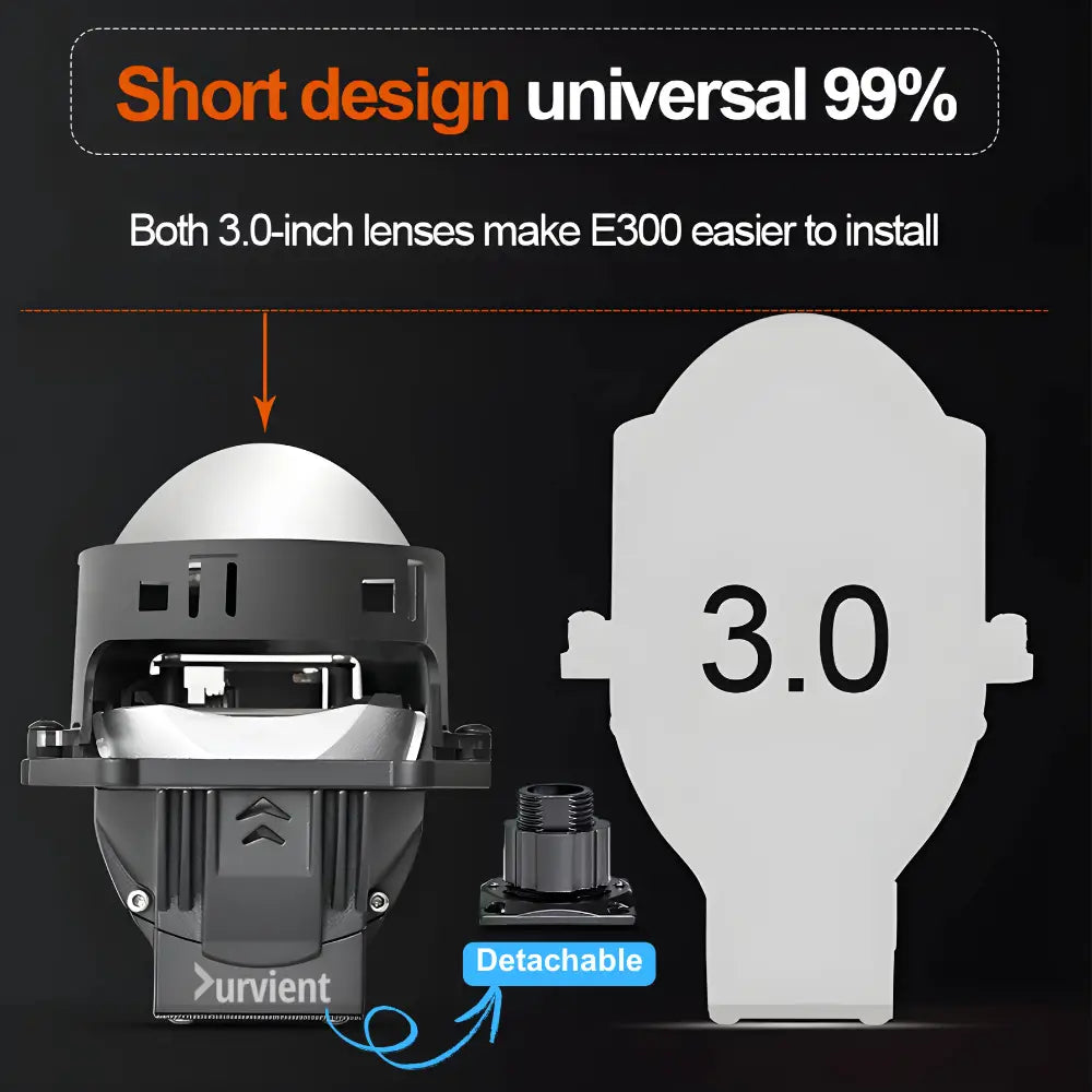 Short design making it compatible with wider range of cars
