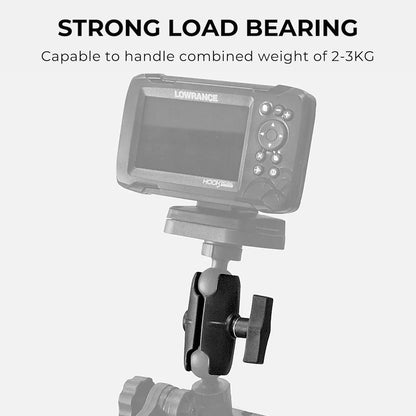 2.35 Inch Double Socket Arm Ball Mount for Motorcycle, ADV & Off-Road Mounting