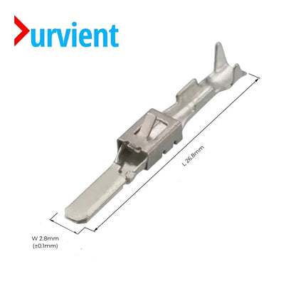 TE Connectivity 2.8mm Automotive Crimp Terminals (TE 962883-1 & 964274-2, 10-Pack)