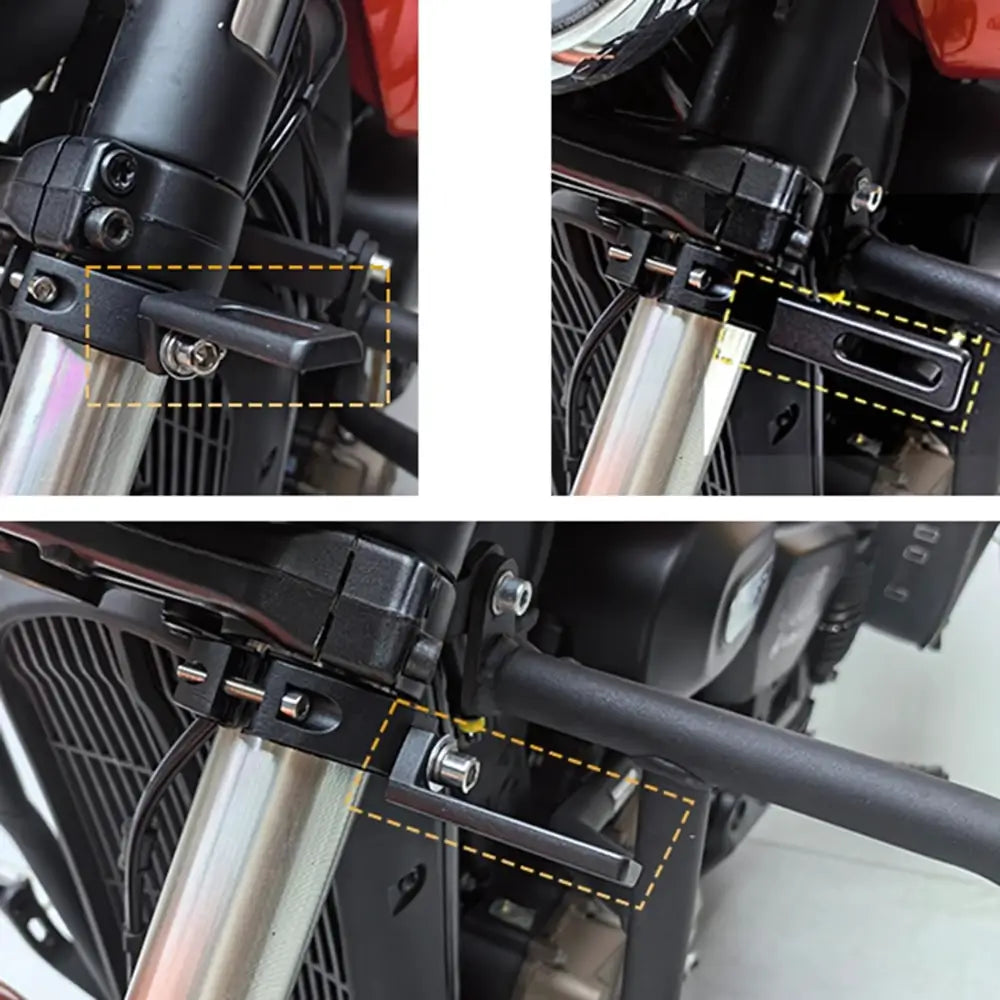 Various ways to install fog light clamp bracket