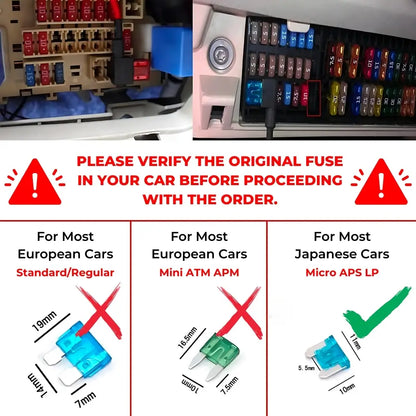Micro Fuse Tap Adapter for Japanese & Asian Vehicles