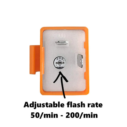 2-Pin Adjustable Indicator Flasher Relay LED Turn Signal Flasher Relay 12V for M