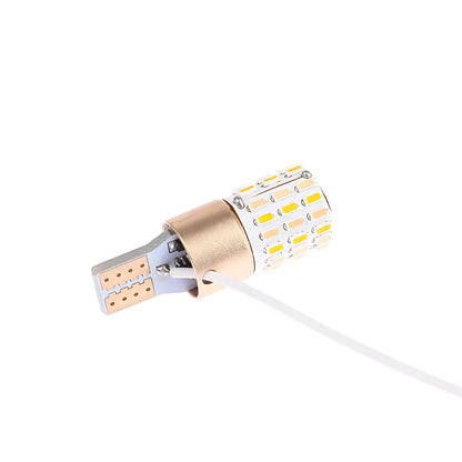 Dual Color T10 T15 LED Switchback Bulbs - Amber Turn Signal & White DRL (Pair)